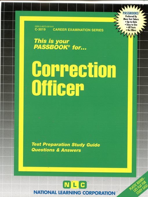 Title details for Correction Officer by National Learning Corporation - Available